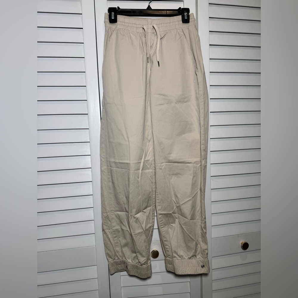 Everlane Women’s Easy Joggers w Elastic Waist Light Khaki Organic Cotton Size XS